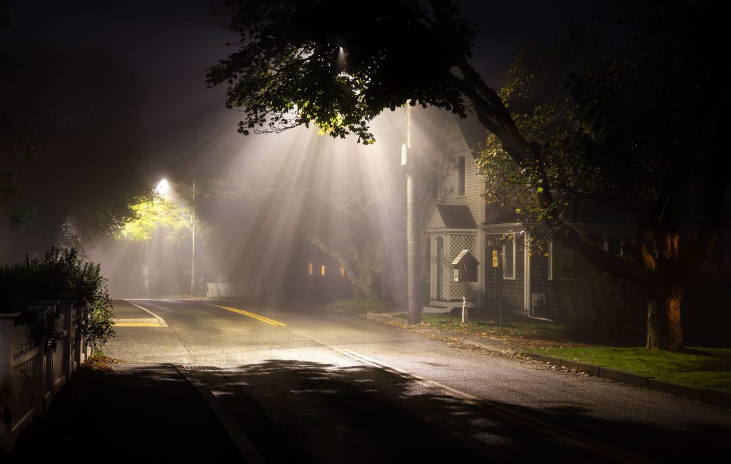 solar-powered street lighting